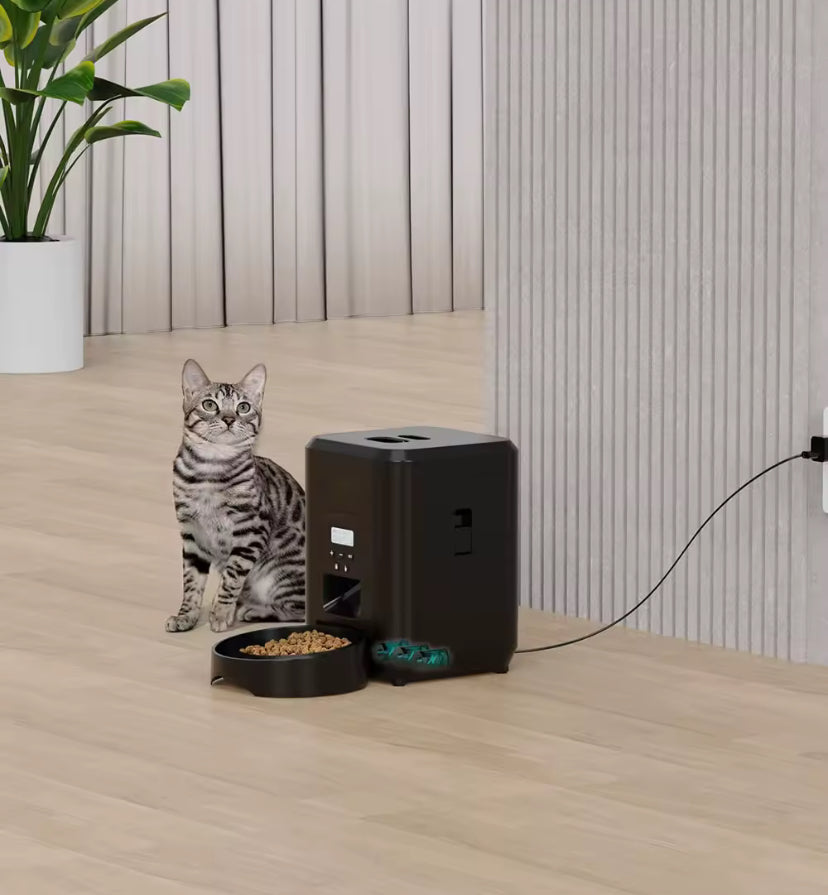 Comedero Automático Inteligente para Mascotas 2L | Control por App, Alimento Seco, Temporizado.
