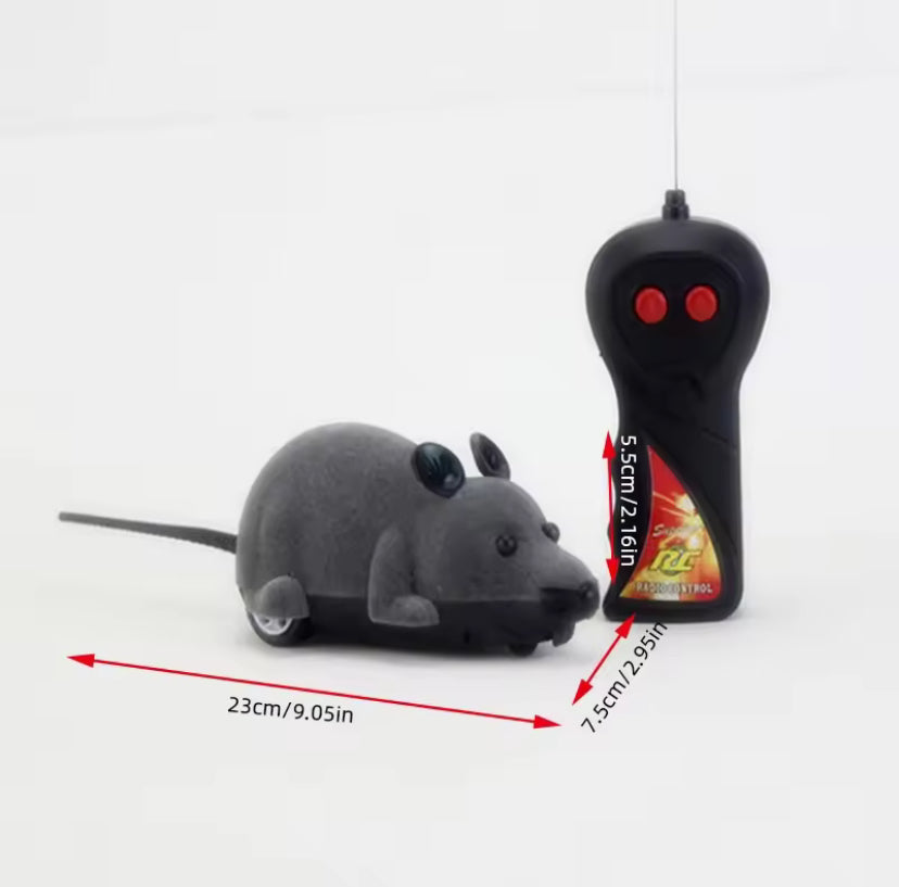 Juguete Ratón a Control Remoto para Gatos y Perros | Inalámbrico, Multicolor, Interactivo.