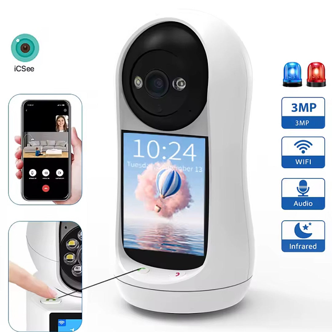 Cámara de Seguridad Inteligente para Mascotas | WiFi, Visión Nocturna, Audio Bidireccional.
