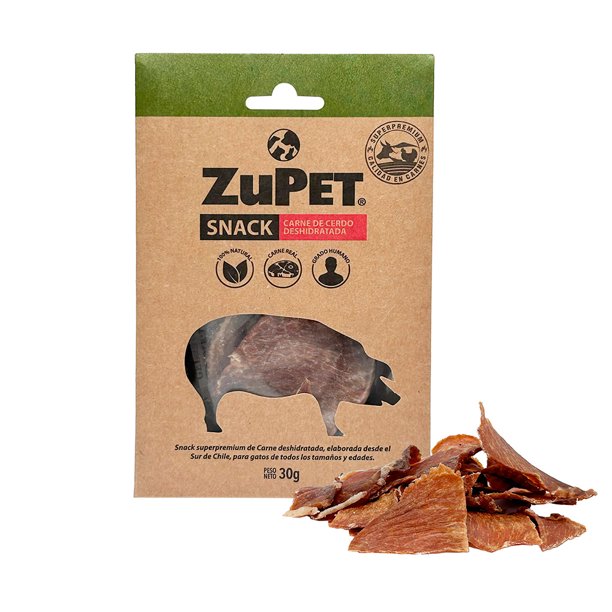Snack Para Gato Zupet Deshidratado De Cerdo 30g