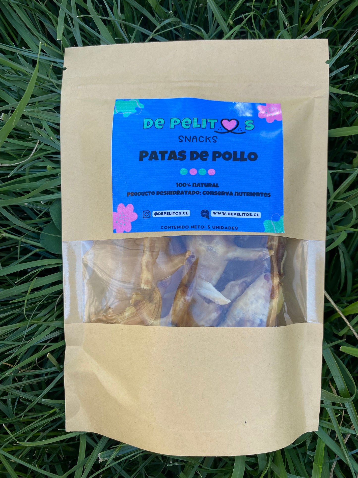 Patas de Pollo Deshidratadas – Formato Familiar 20 unidades.