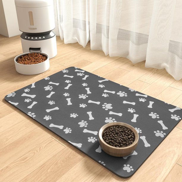 Tapete Para Comida De Perro, Estera De Alimentación Para Mascotas, Estera Lavable De Silicona Para Mascotas Para Evitar Derrames De Comida Y Agua, Estera Plegable Para Mascotas, 48 X 30cm