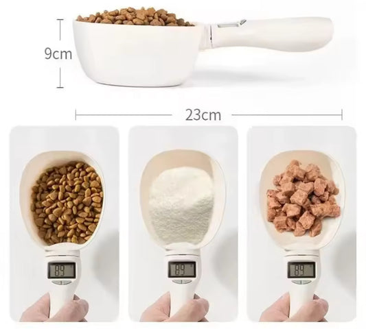 Cuchara Medidora Digital para Mascotas | Báscula Precisa para Comida de Perros y Gatos.