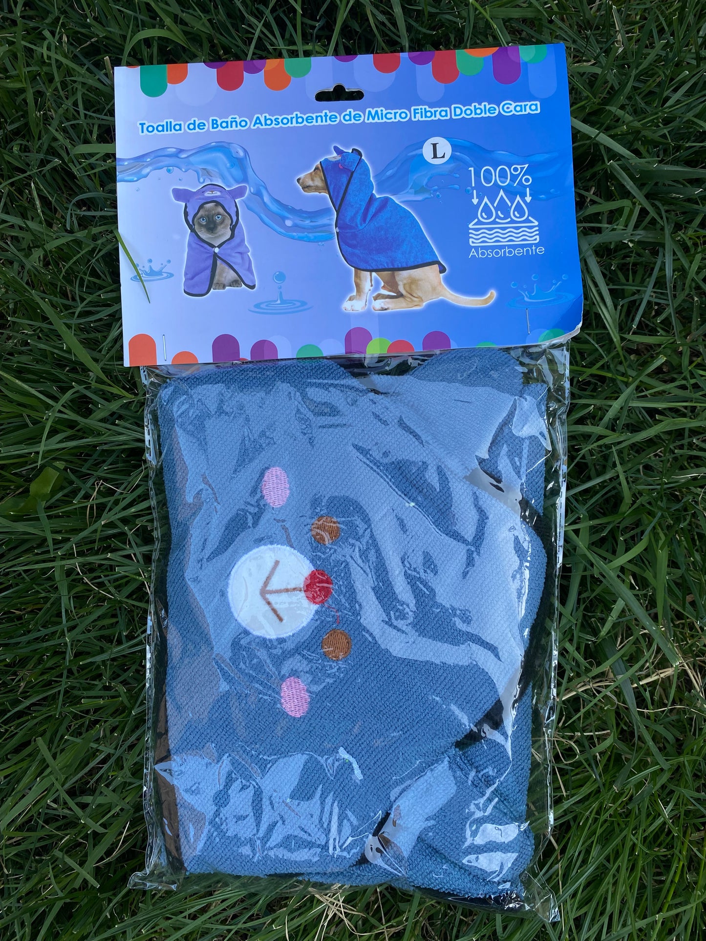 Toalla Absorbente micro fibra doble cara para Mascotas – Secado Rápido