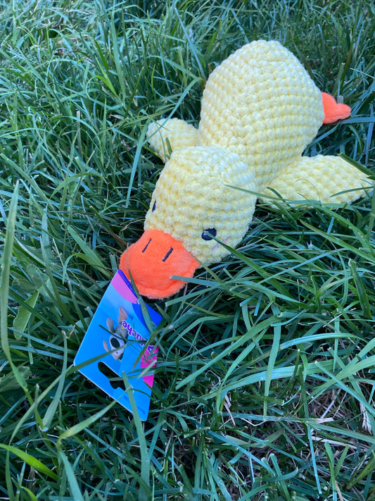 Peluche de Pato Amarillo para Mascotas – Duck Buddy