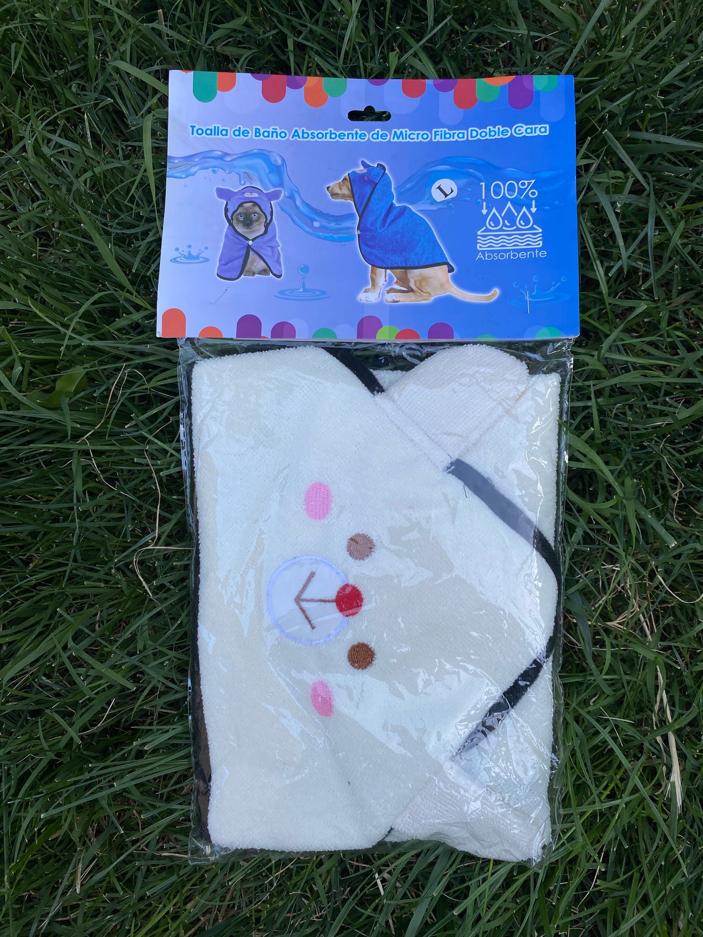 Toalla Absorbente micro fibra doble cara para Mascotas – Secado Rápido