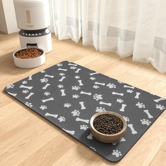 Tapete Para Comida De Perro, Estera De Alimentación Para Mascotas, Estera Lavable De Silicona Para Mascotas Para Evitar Derrames De Comida Y Agua, Estera Plegable Para Mascotas, 60 X 40cm