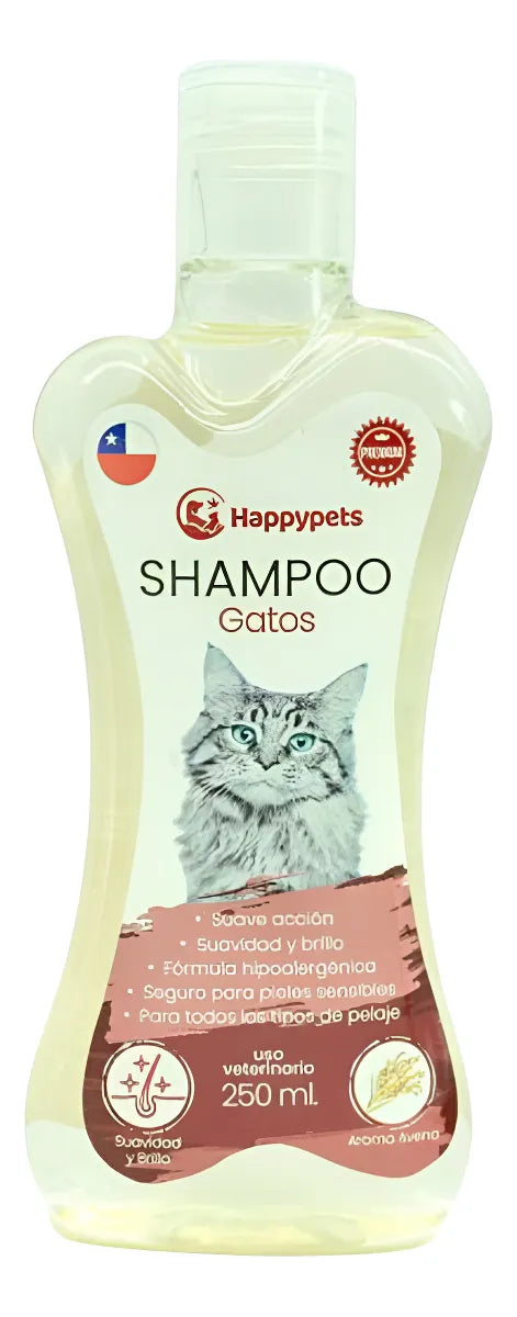 Shampoo Para Gatos Hipoalergénico 250ml Avena Mascotas