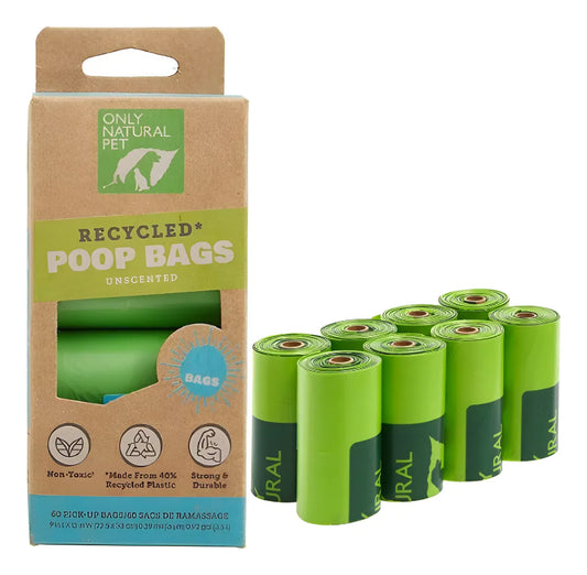 Bolsa de Desechos Ecológica para Mascotas | 8 Rollos (120 Bolsitas)
