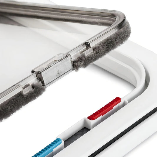 Puerta Para Gatos Y Perro Abatible Puerta Exterior Mascota Color Blanco