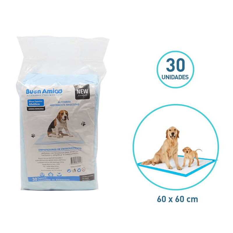 Sabanillas De Entrenamiento 30 Unidades Para Mascotas 60x60