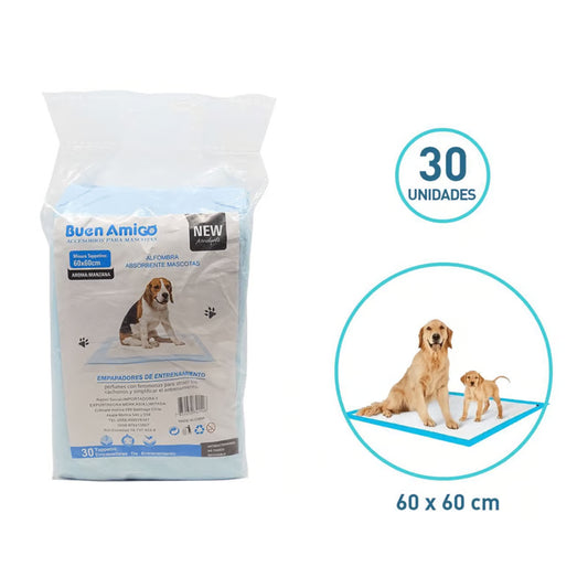 Sabanillas De Entrenamiento 30 Unidades Para Mascotas 60x60